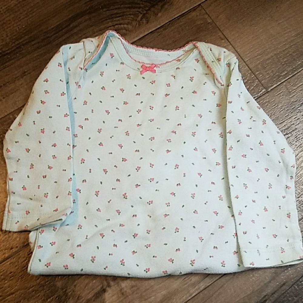 Floral long sleeve onsie